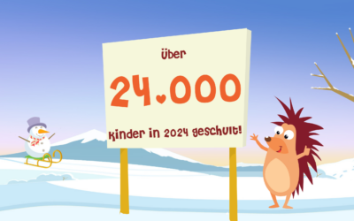 Über 24.000 Kinder in 2024 geschult!